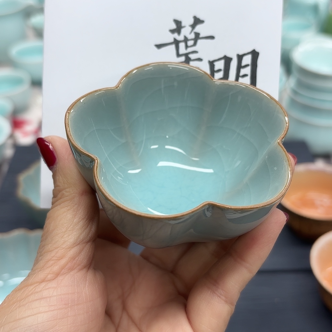 龙泉云间青瓷小米茶器