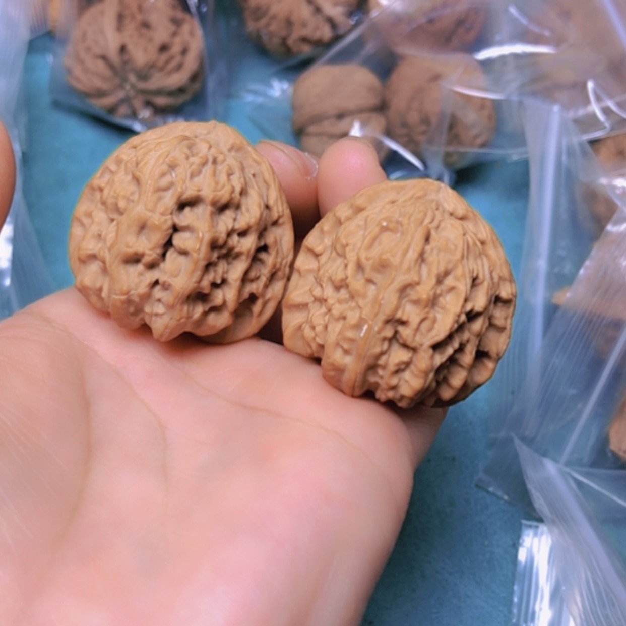 【闪购商品】把件核桃36白狮子修尖