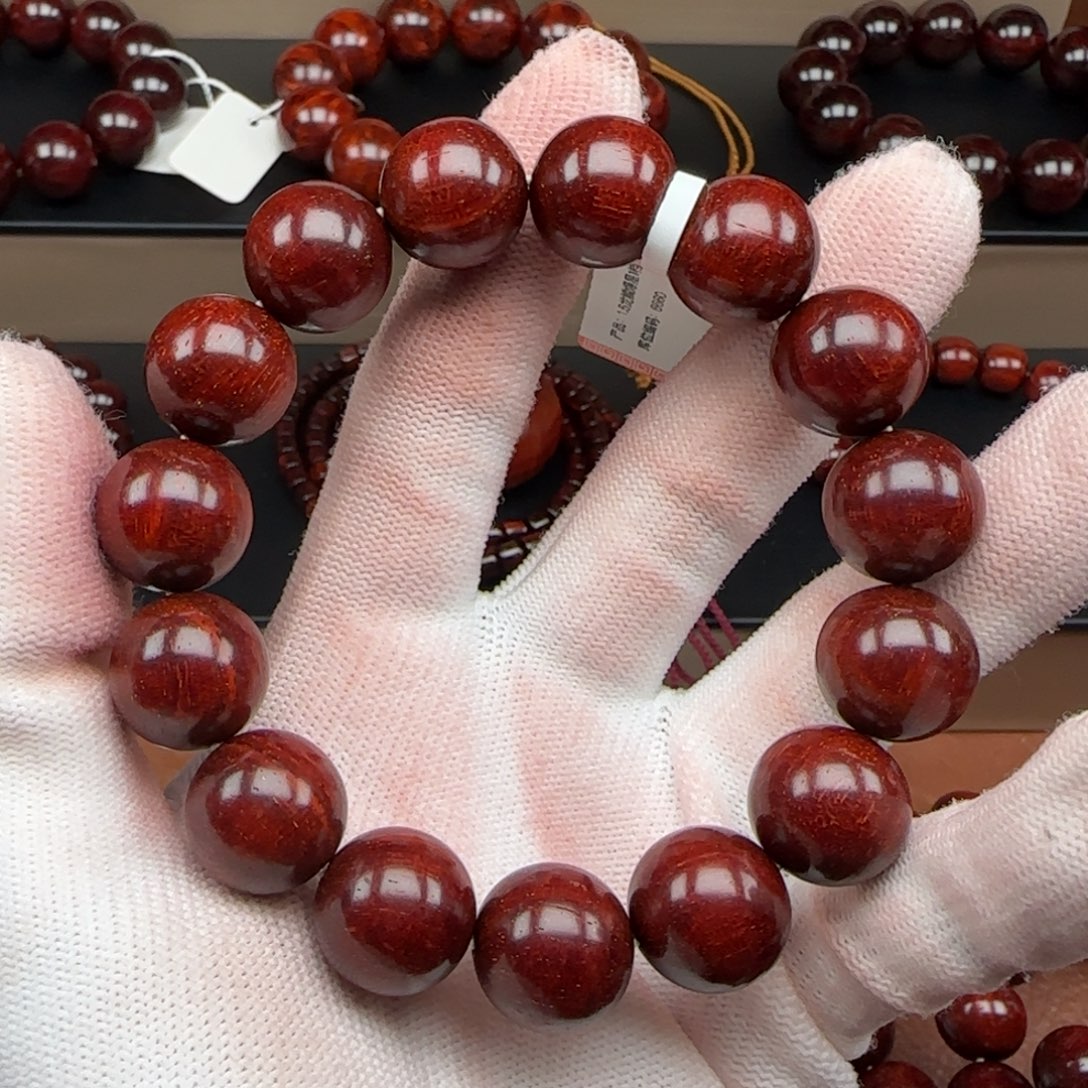 夕***阳小叶紫檀手串/手链1.5龙鳞6660