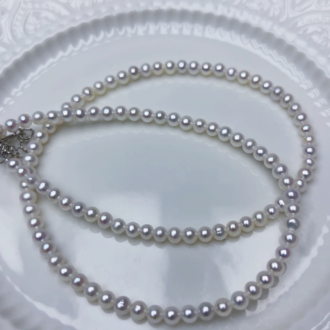 淡水珍珠颈饰银S925镶嵌