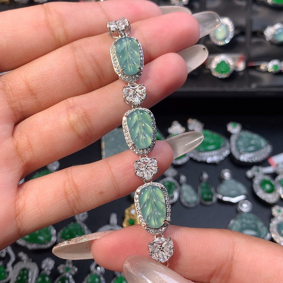 翡翠未镶嵌手链手链