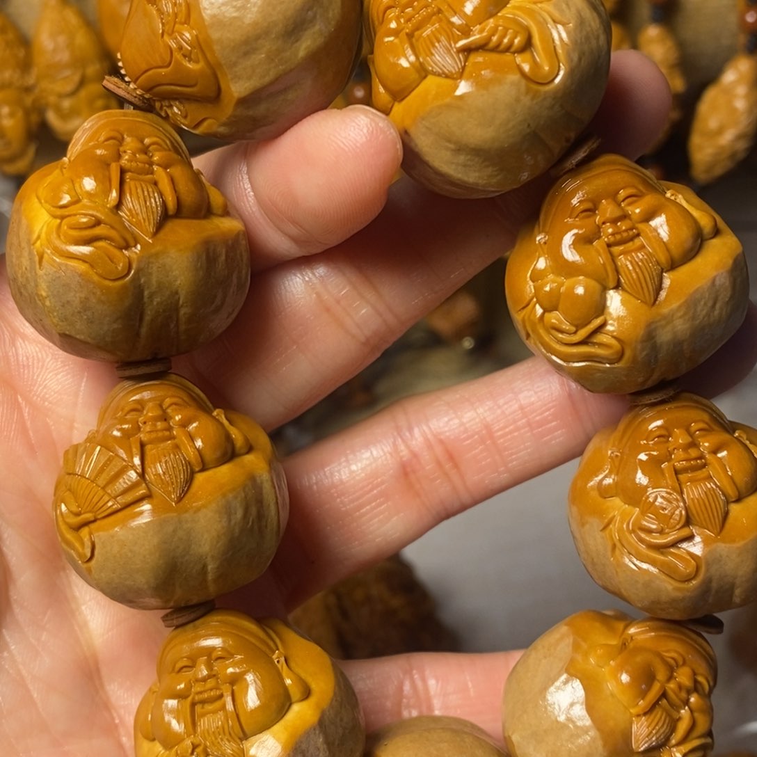 橄榄核手串/手链小*包衣财神