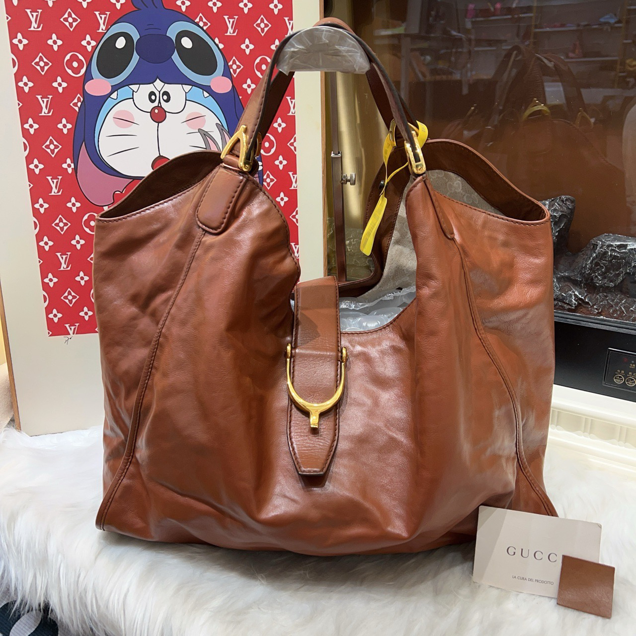 95新 GUCCI/古驰 gucci古驰焦糖腋下包a6389