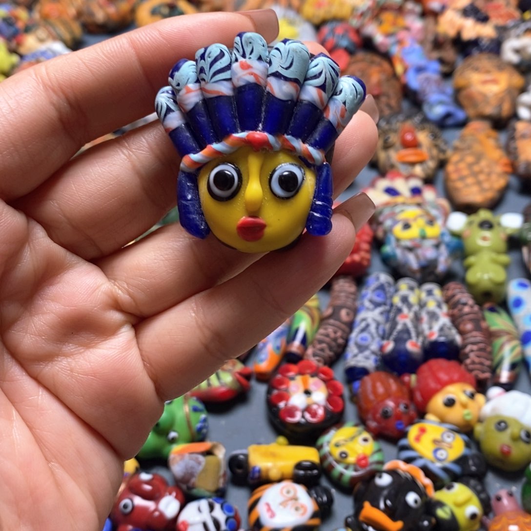 琉璃颈饰印度尼西亚酋长