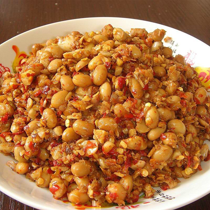 江西特产香辣腊八豆下饭菜豆瓣酱黄豆酱拌饭拌面开胃即食罐装260g