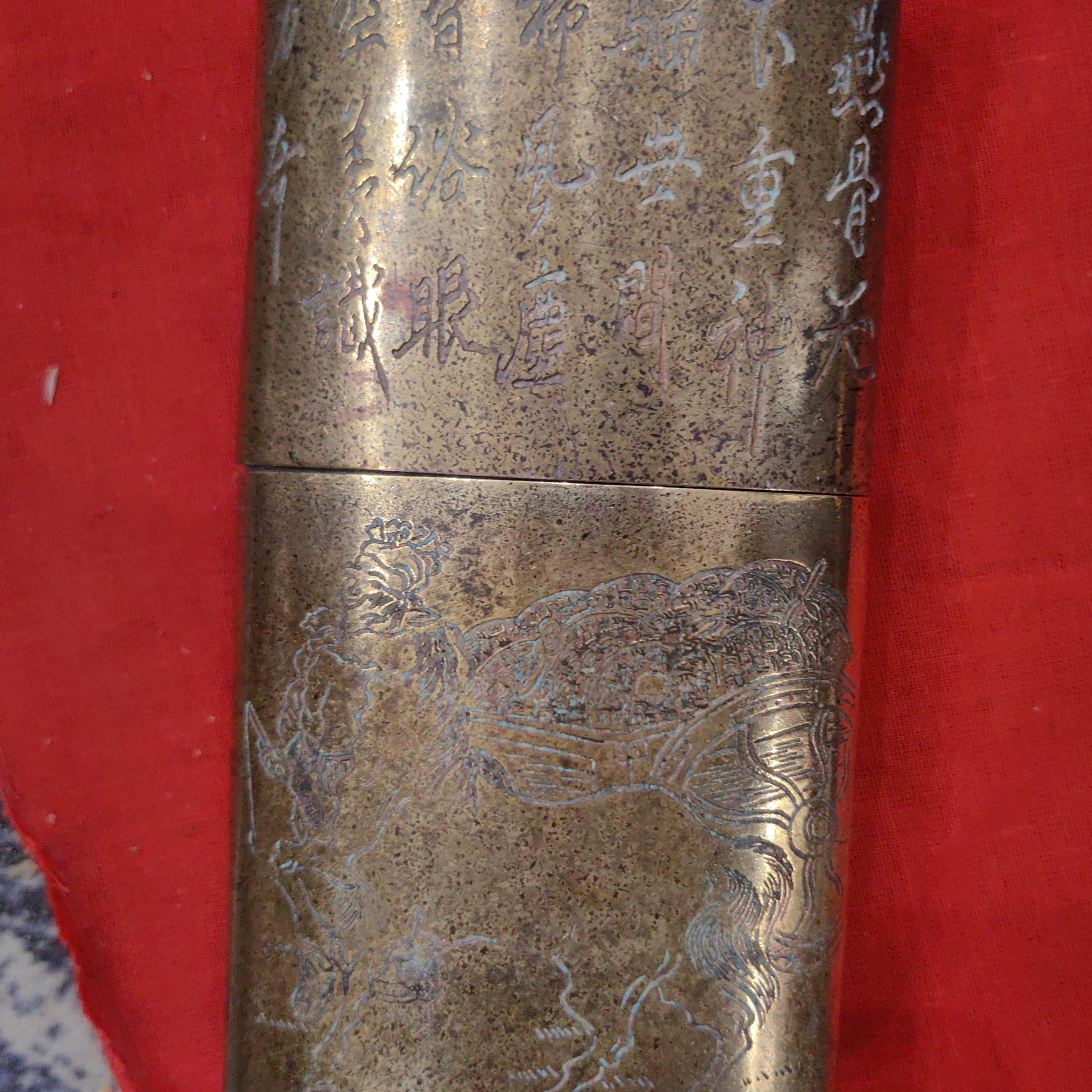 纯铜眼镜盒黄铜材质