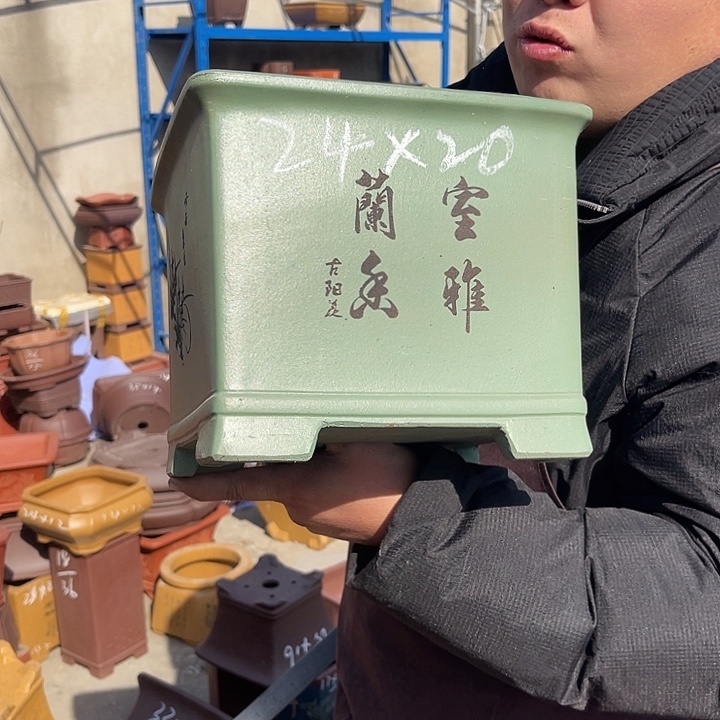 紫砂花盆紫砂等传统