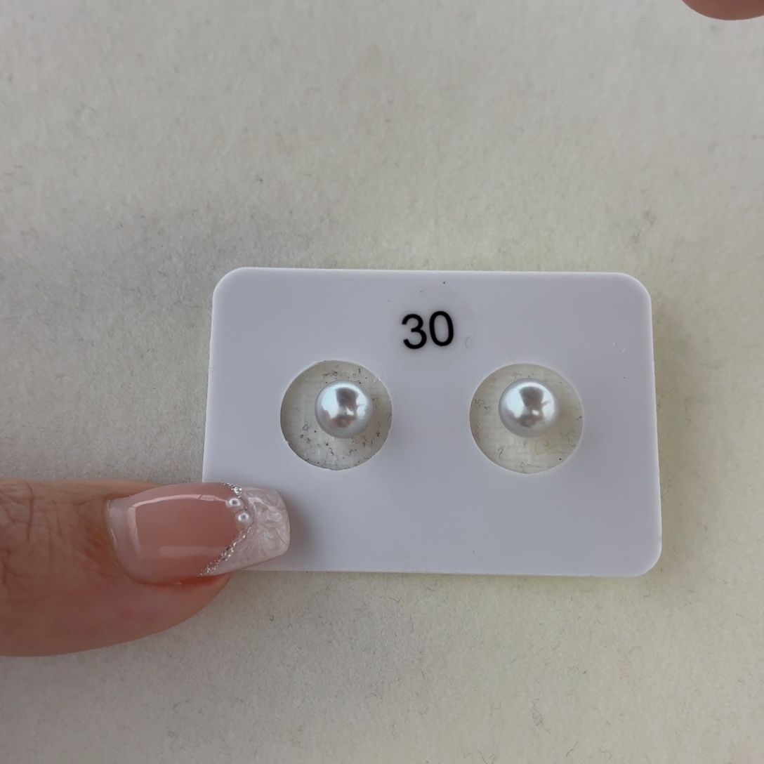 耳饰海水珍珠银S925镶嵌