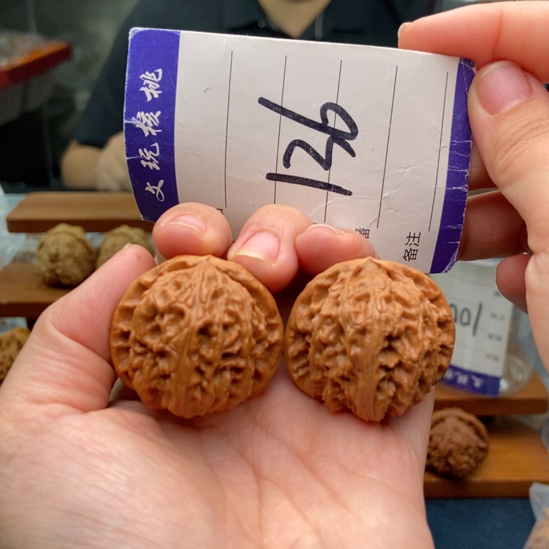 把件文玩核桃35白狮子