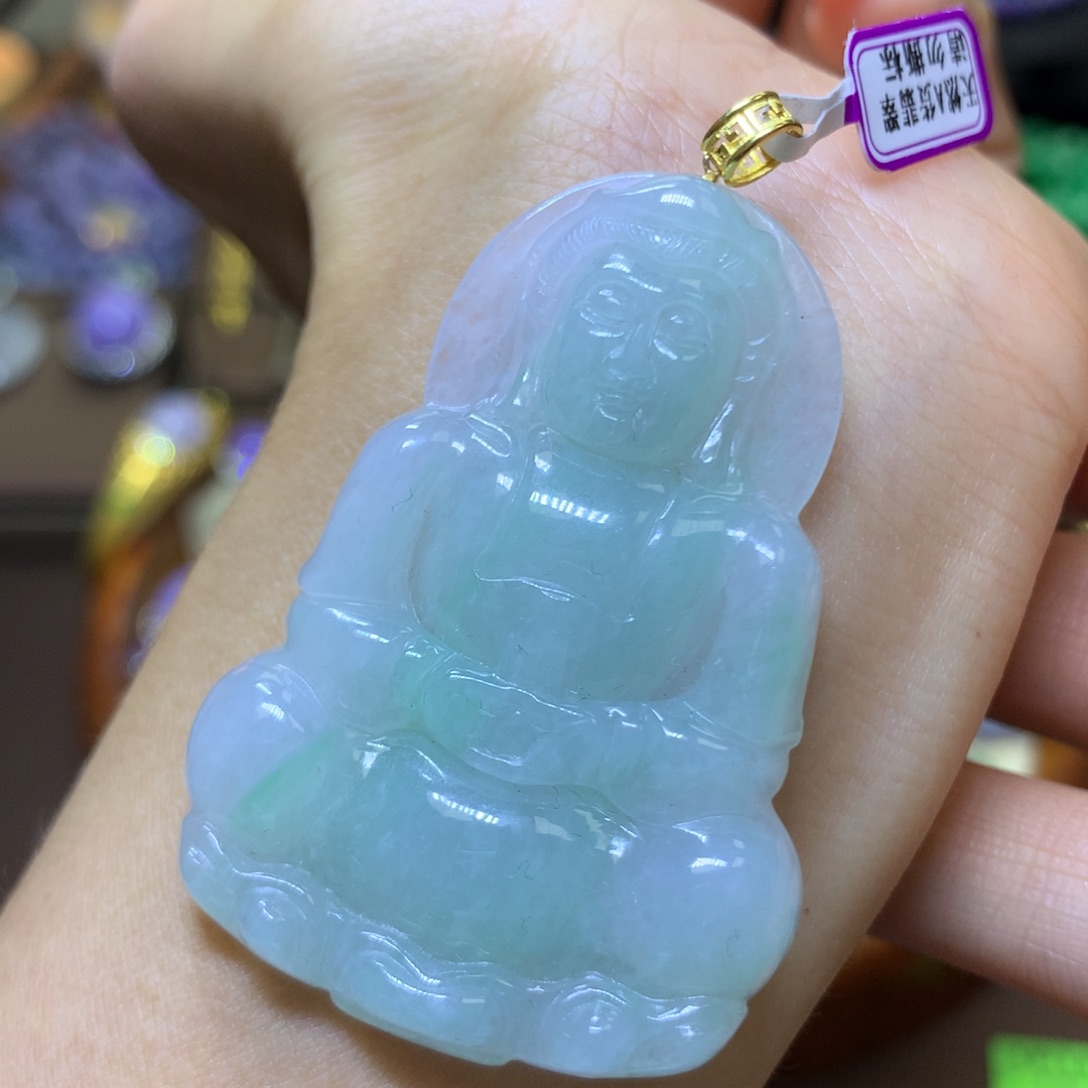 【闪购商品】翡翠颈饰18K金镶嵌翡翠