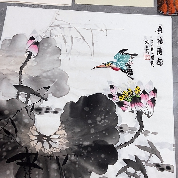 小周画廊的直播间