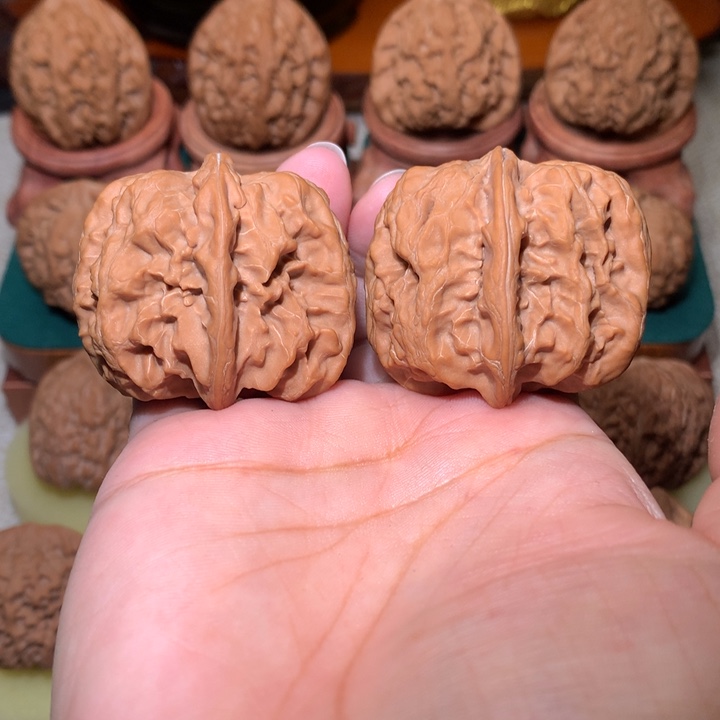 文玩核桃把件平谷方块42