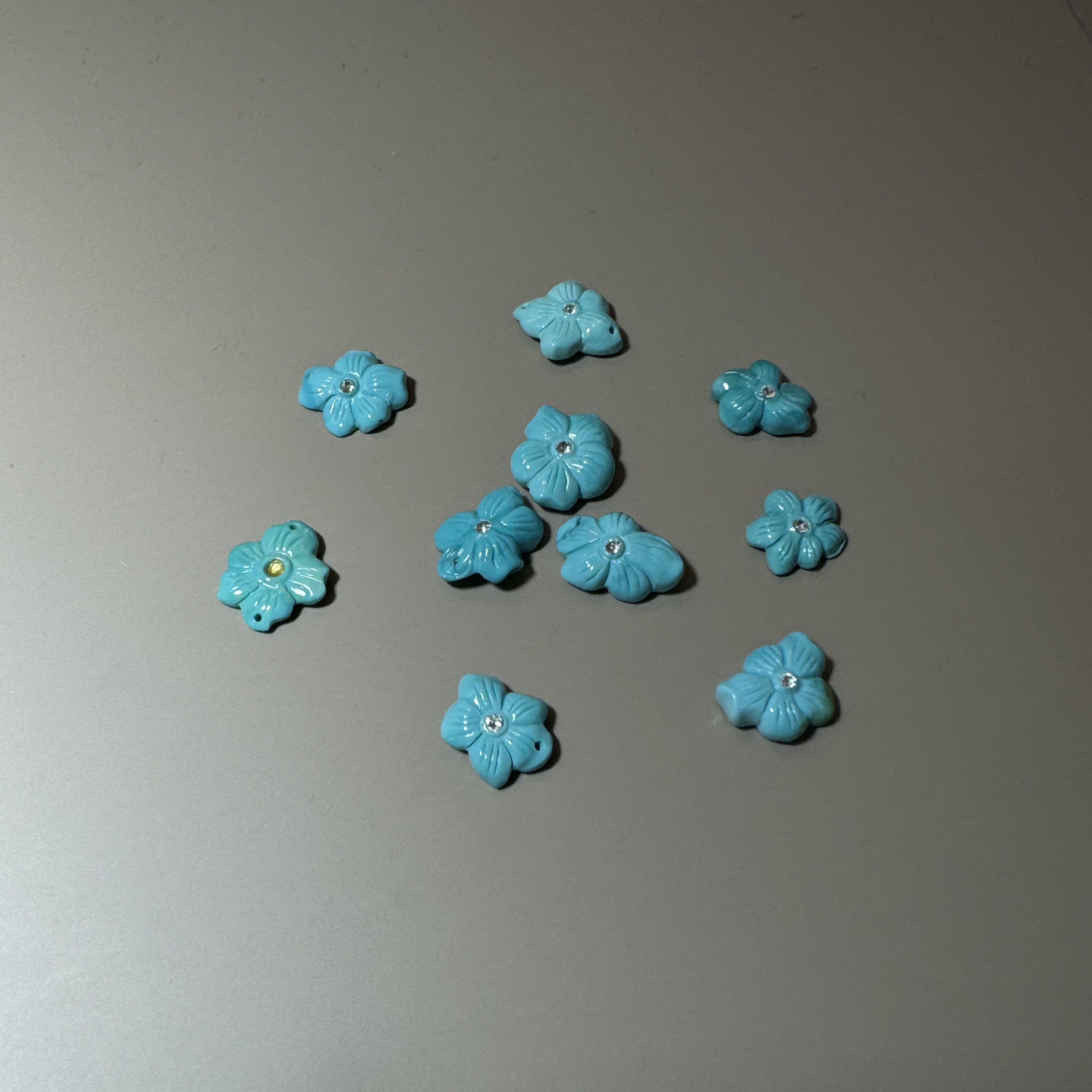 【举石优选】S0220-H24-80绿松石裸石（一件/多样性发/约9*8*2mm+）F 