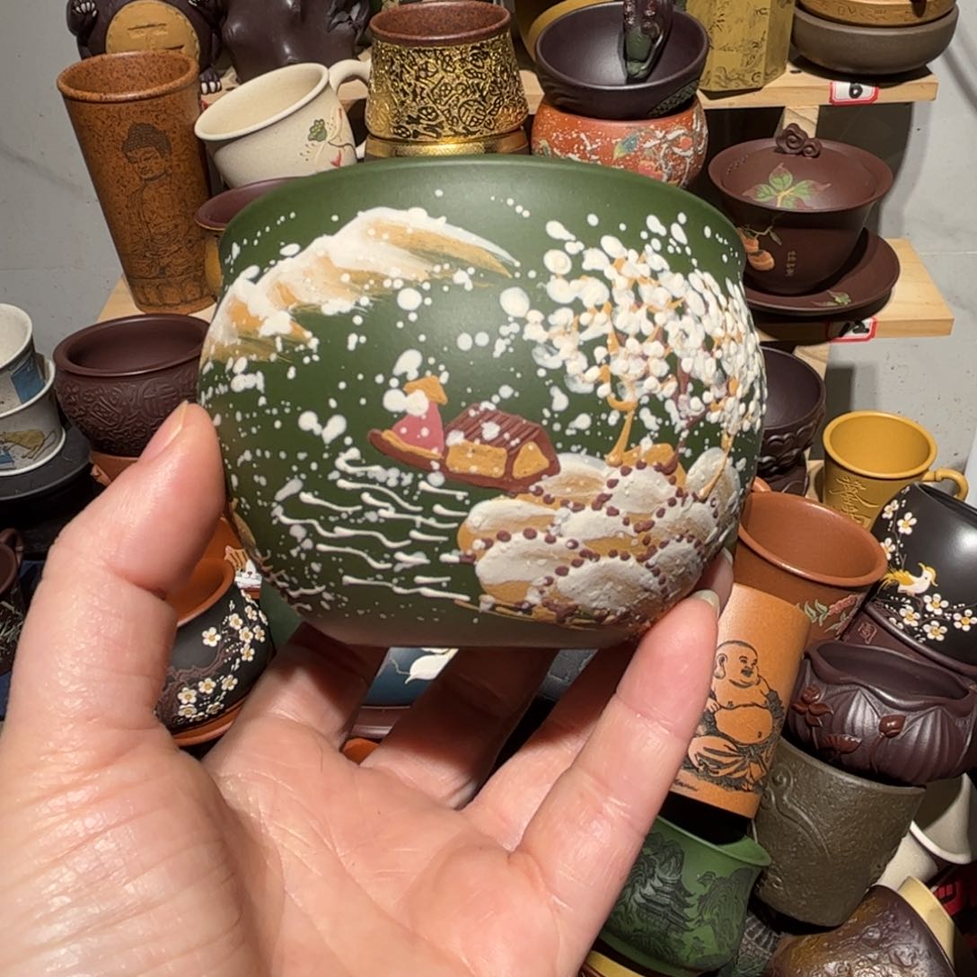 紫砂茶杯宜兴紫砂主人杯