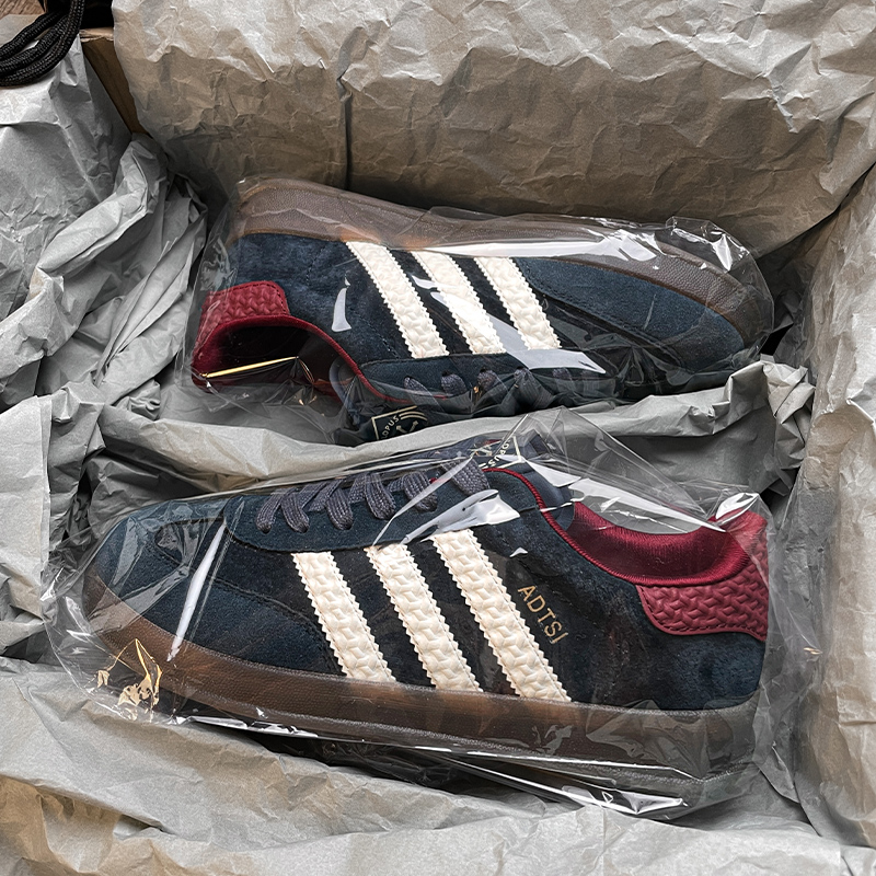 香港正品现货蓝莓色德训鞋厚底男鞋女2025新款情侣休闲运动板鞋潮