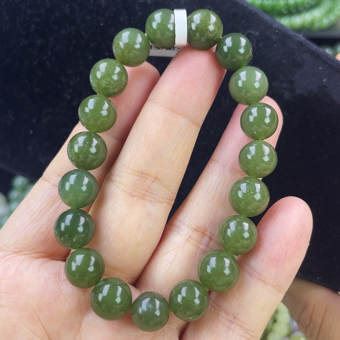 和田玉未镶嵌手链12默认微瑕