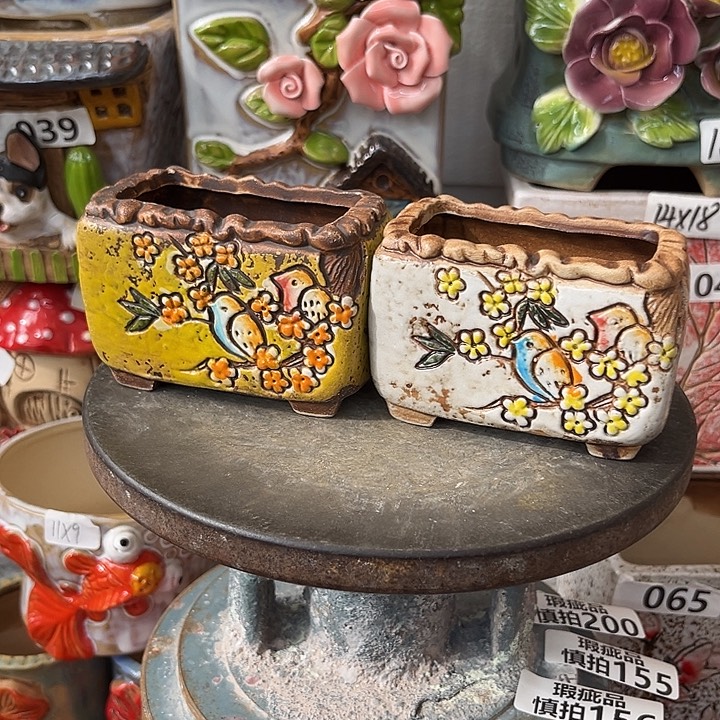 粗陶材质多肉花盆