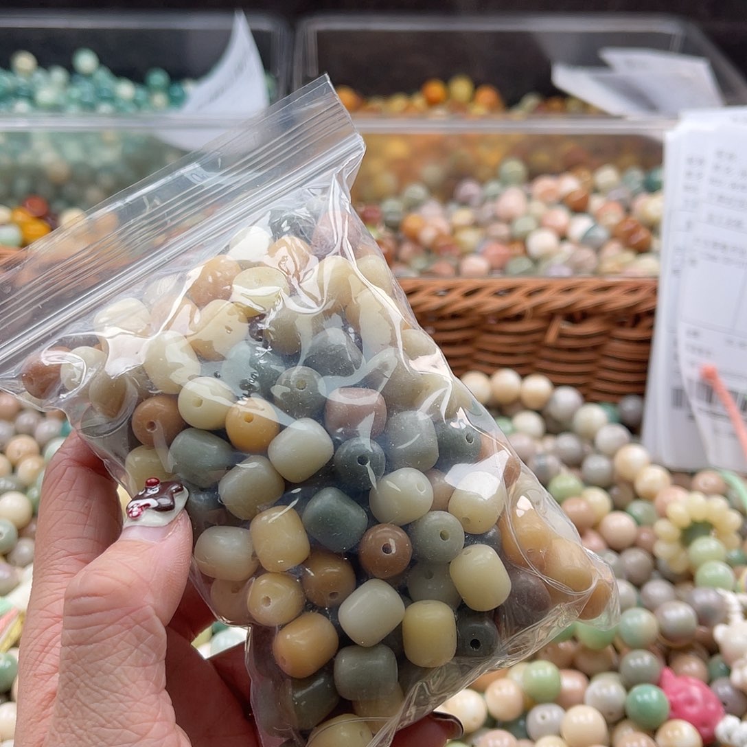 白玉菩提吊坠Z/10mm/100颗锅底