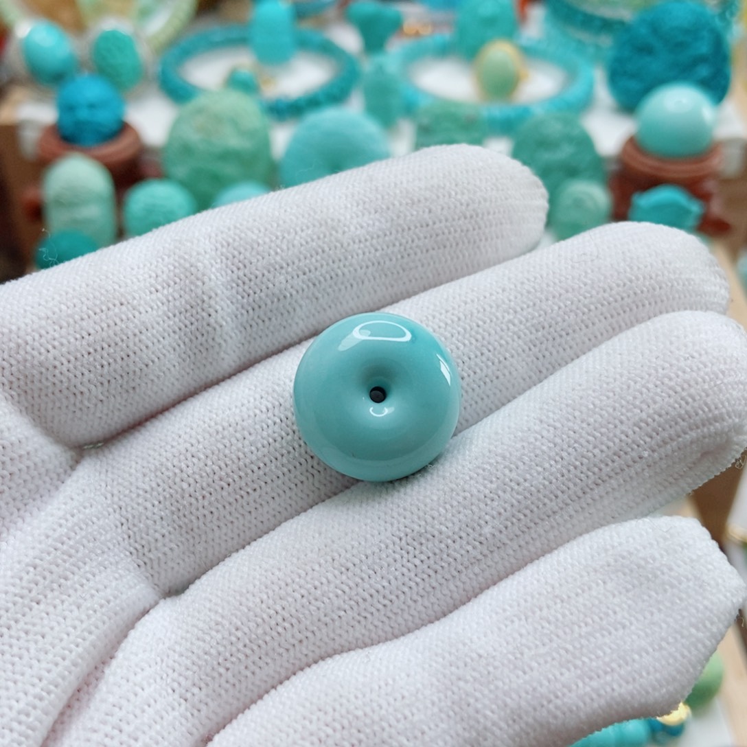 绿松石未镶嵌平安扣