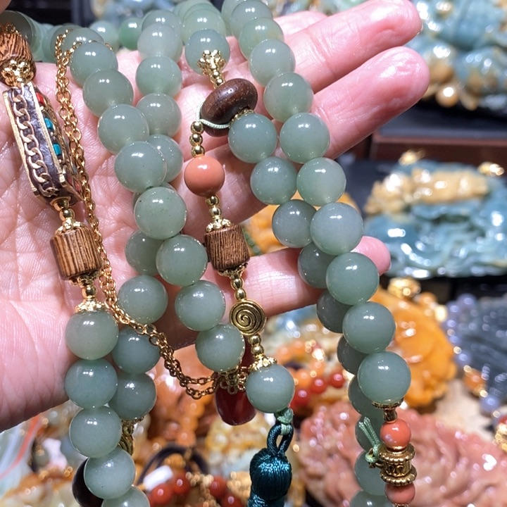 岫玉毛衣链未镶嵌