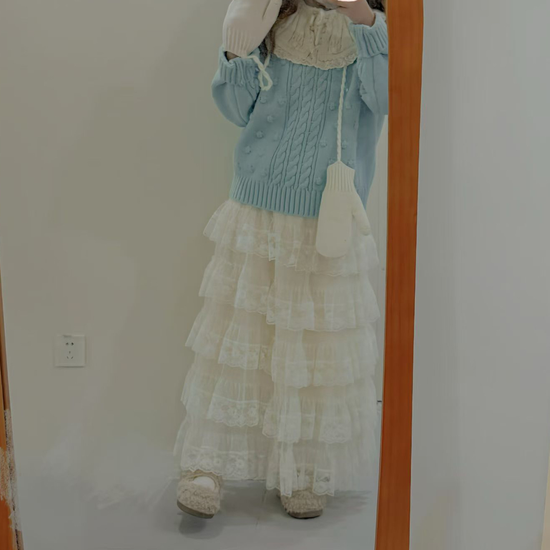 FF家—韩系立体绣套头毛衣