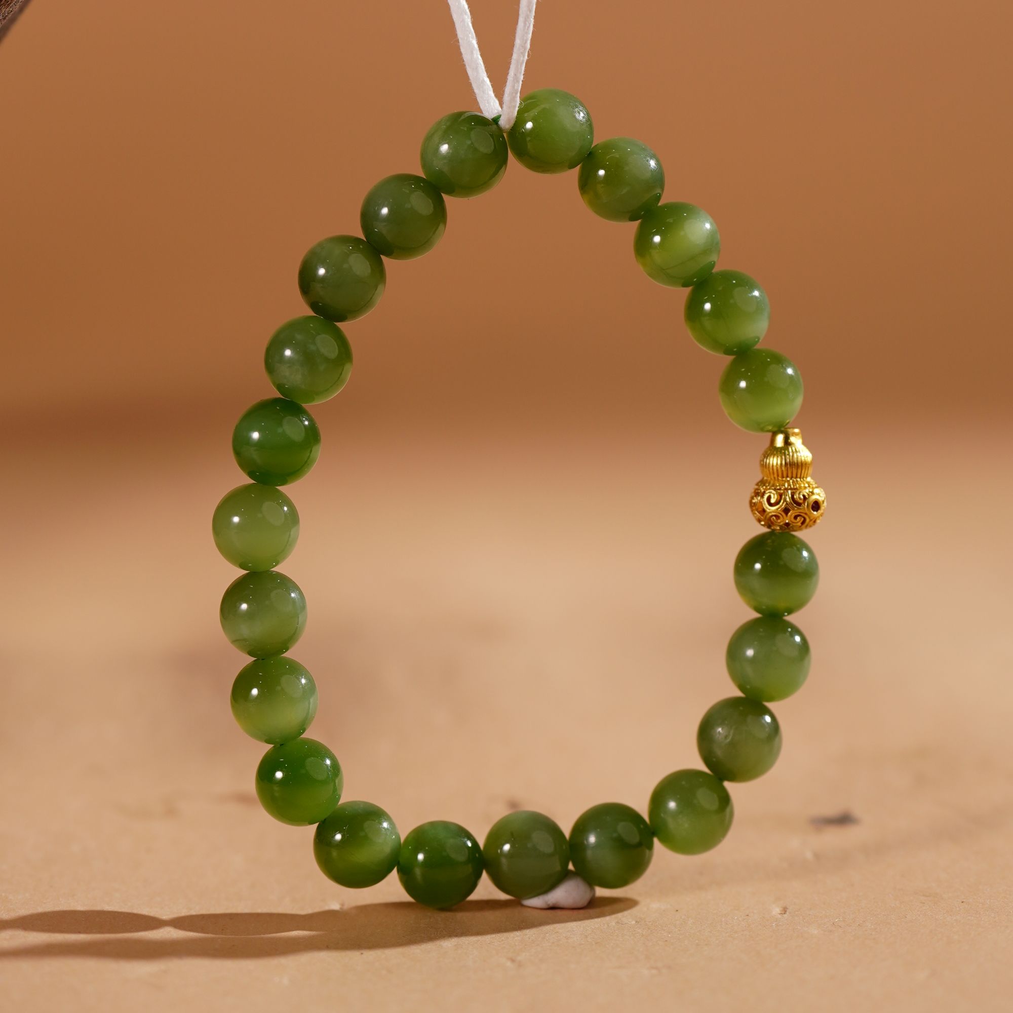 HA00606和田玉碧玉手串