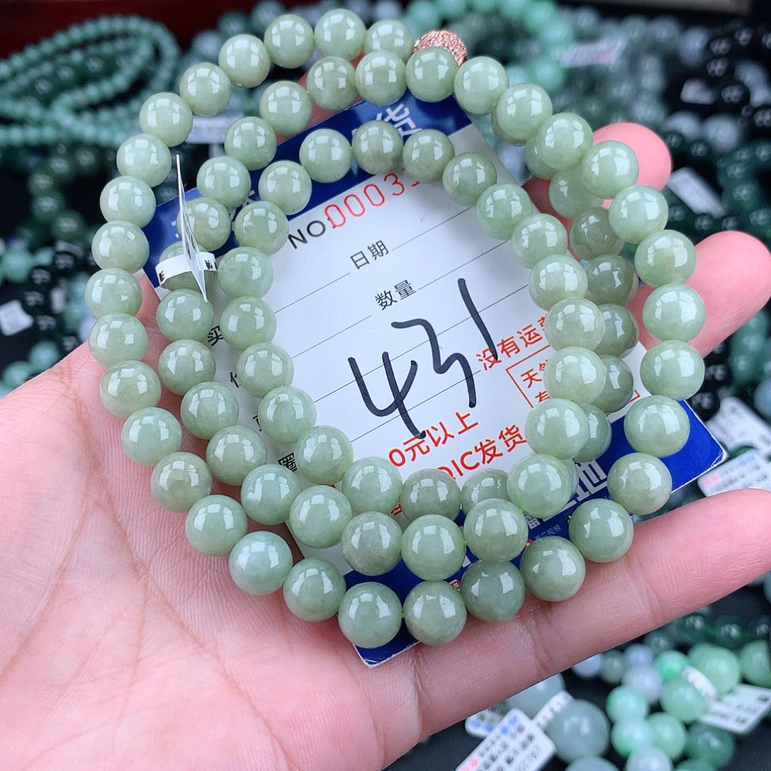翡翠毛衣链未镶嵌9m