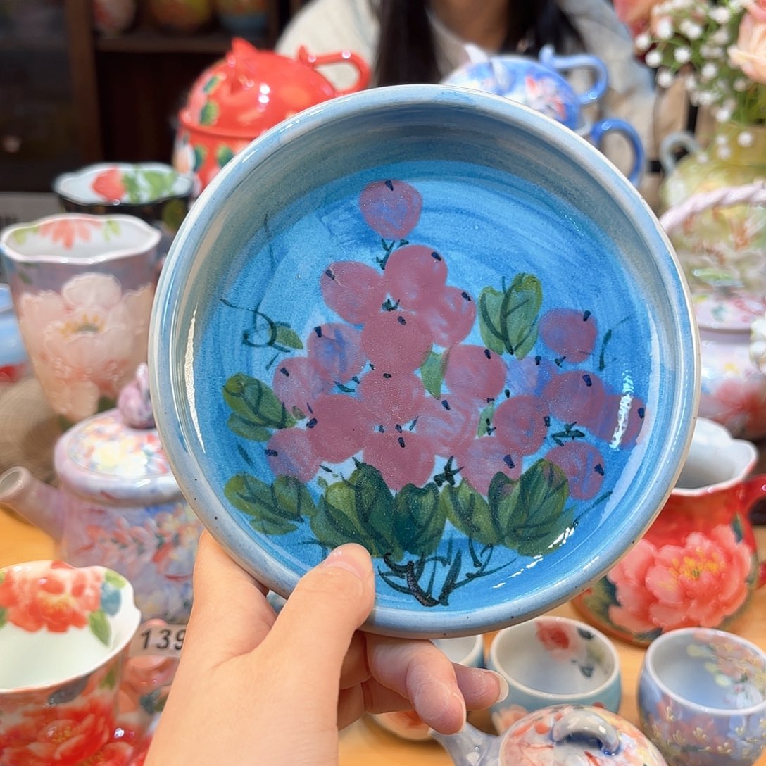 景德镇手绘高温釉下彩陶瓷茶具