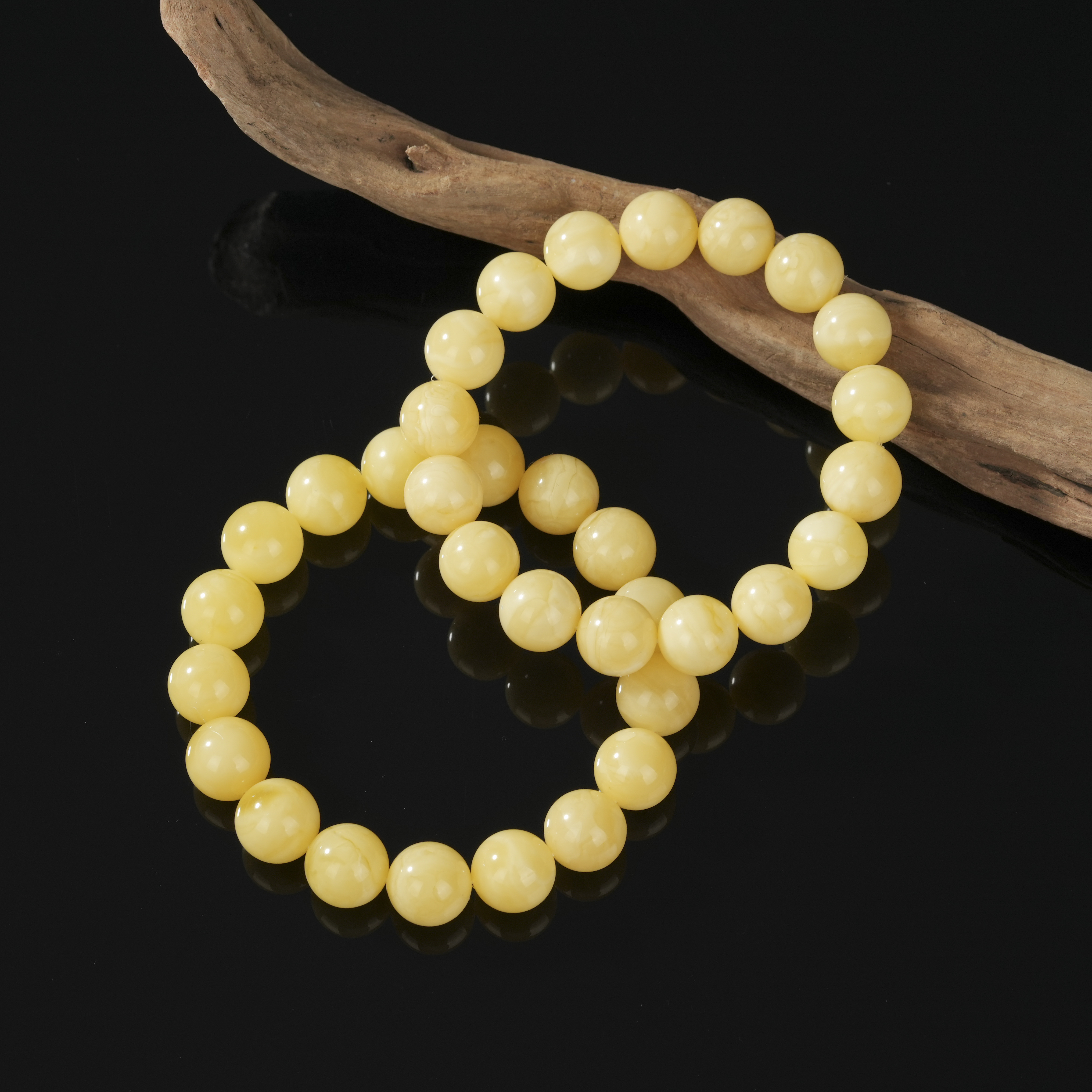 【云上好物】14 DS91624-蜜蜡圆珠手串-多样性发其一-12mm（JG）