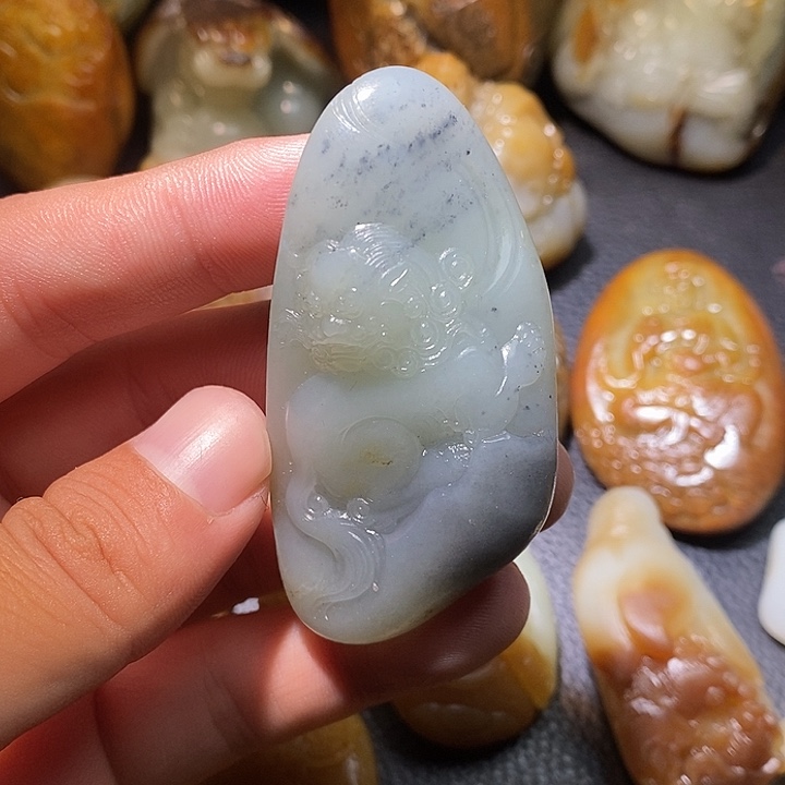 和田玉未镶嵌吊坠(不含链)