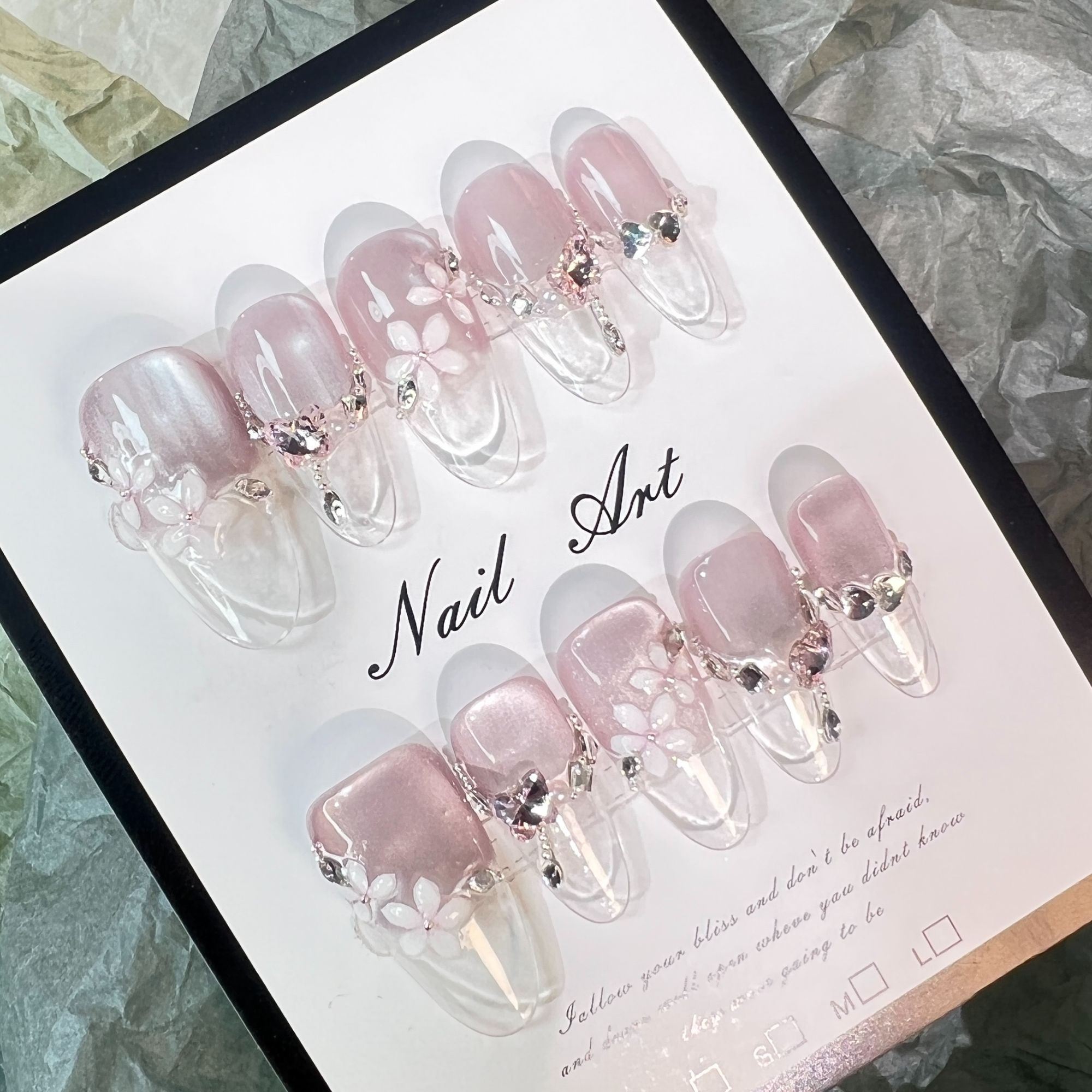 2025春夏新款设计师款花仙子高级感轻奢纯手工美甲贴片穿戴甲