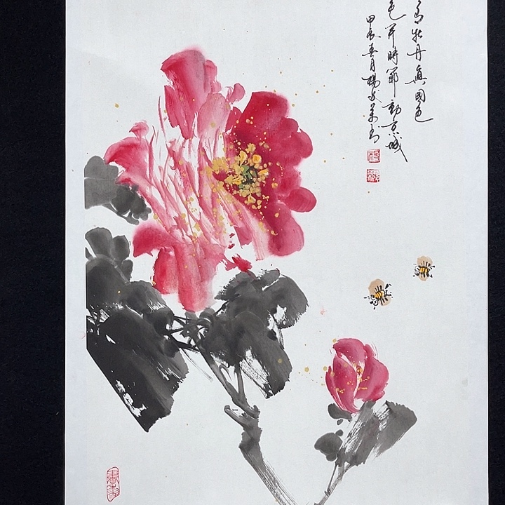 国画老师手绘作品