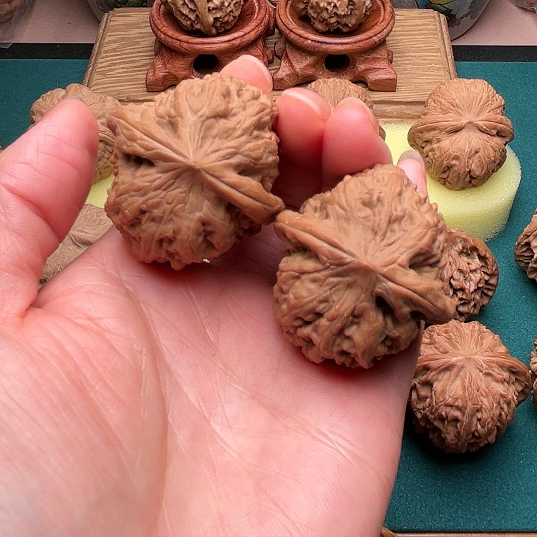 把件文玩核桃平谷凹底