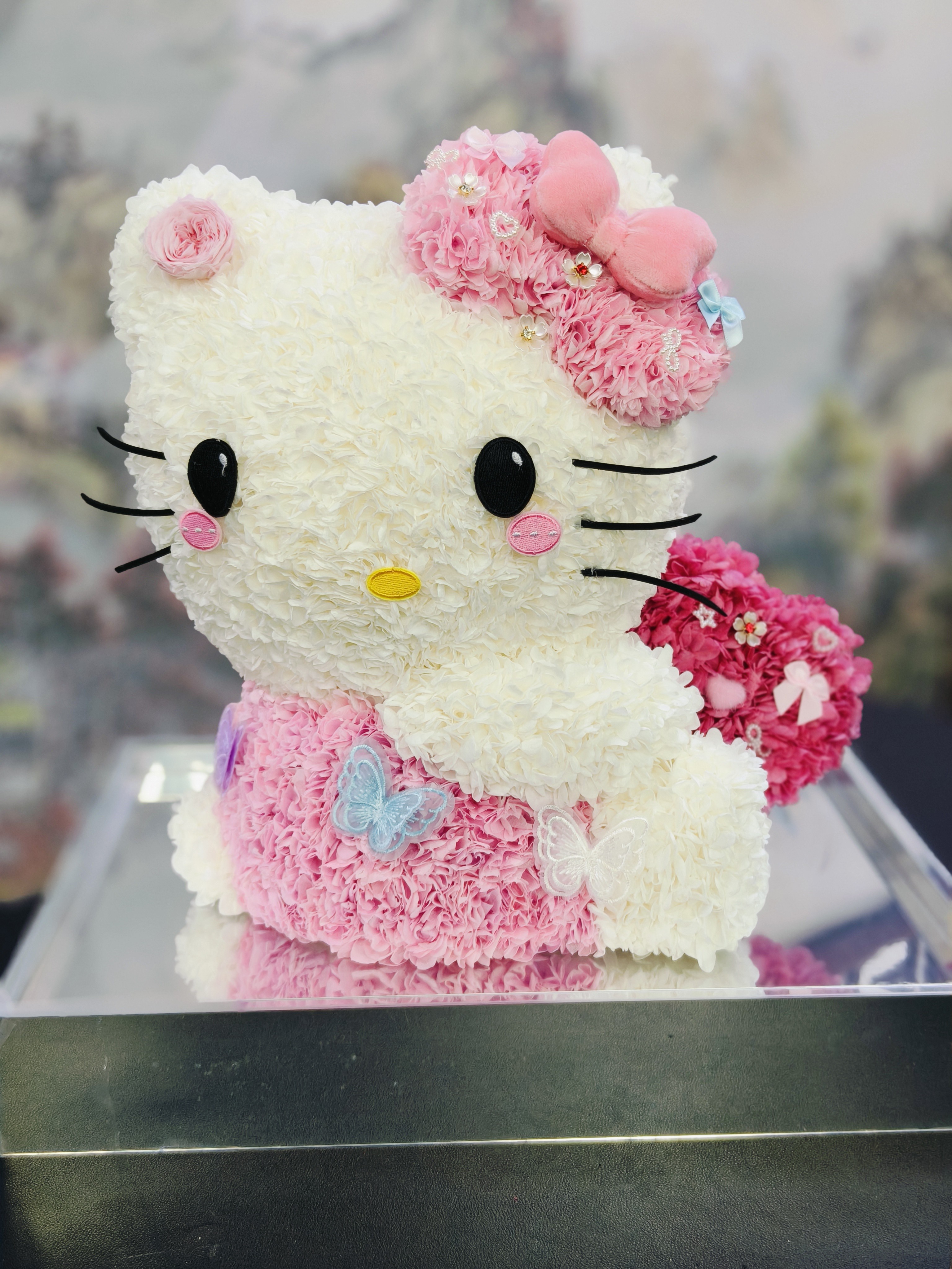超可爱的hellokitty永生花表白神器送女友闺蜜生日情人节告白礼物