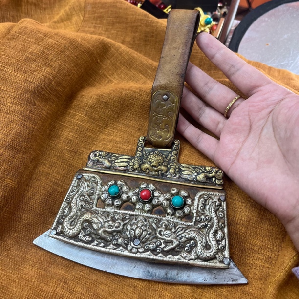 央稞【仿火镰等配饰腰链挂件】民族风民族舞网红男士