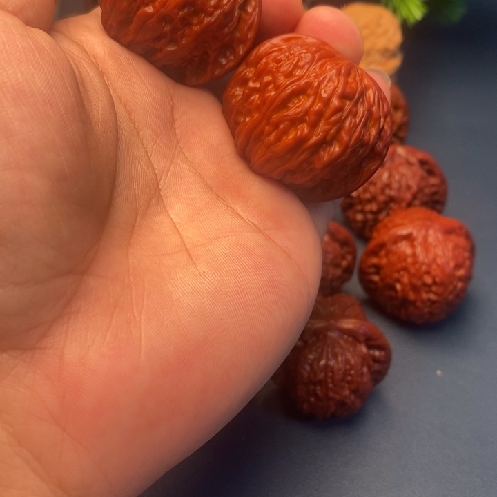 溜***鱼文玩核桃把件磨盘鱼