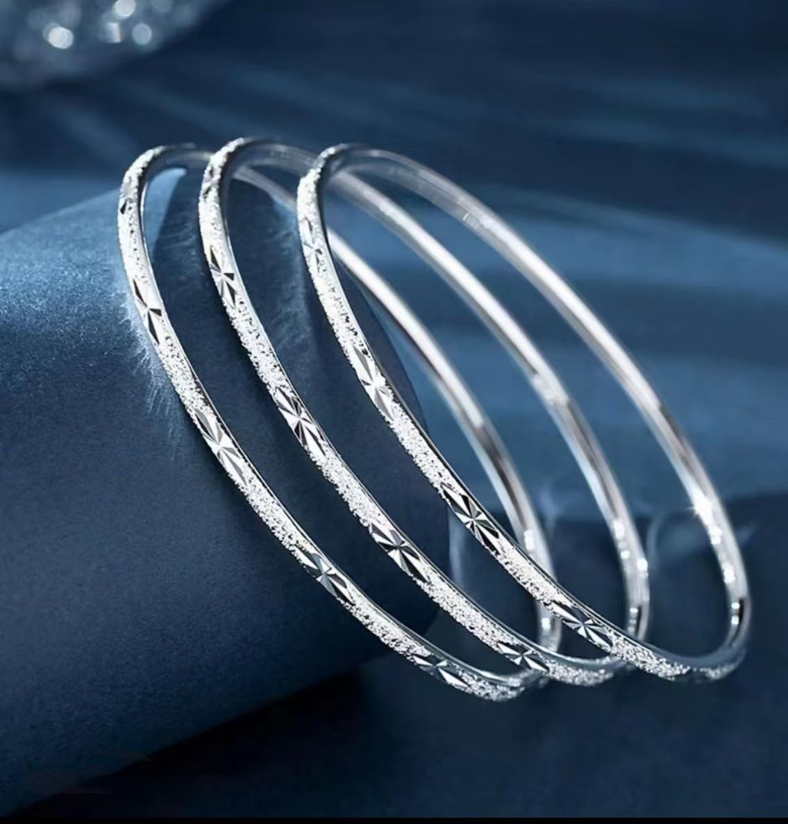 足银手镯 贵姐精品银手镯(无礼盒)008-2