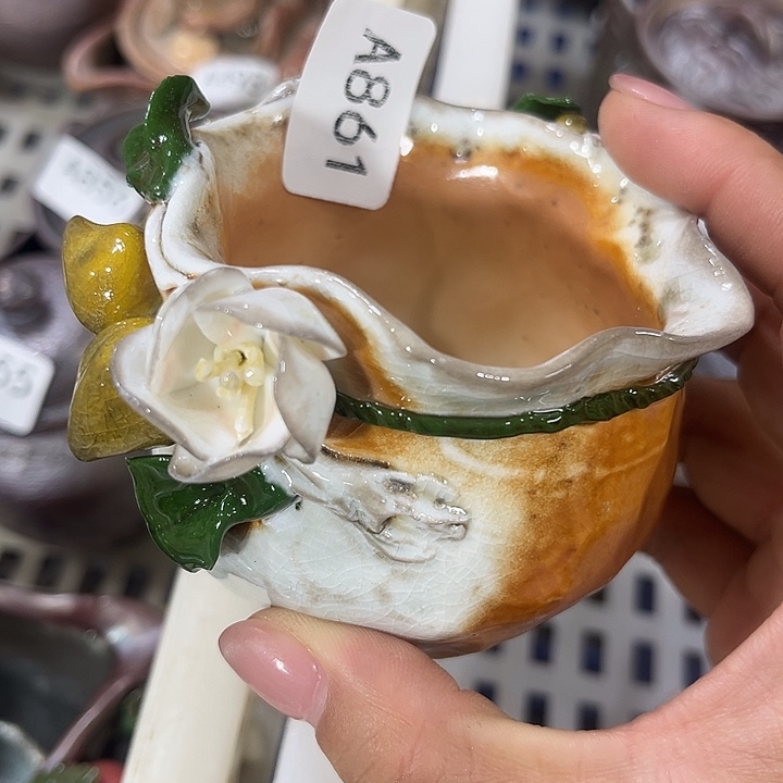 柴烧裸烧纯手工制作瑕疵不退不换