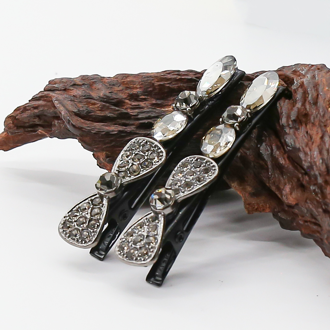 4005蓝百合时尚发夹（蝴蝶结）