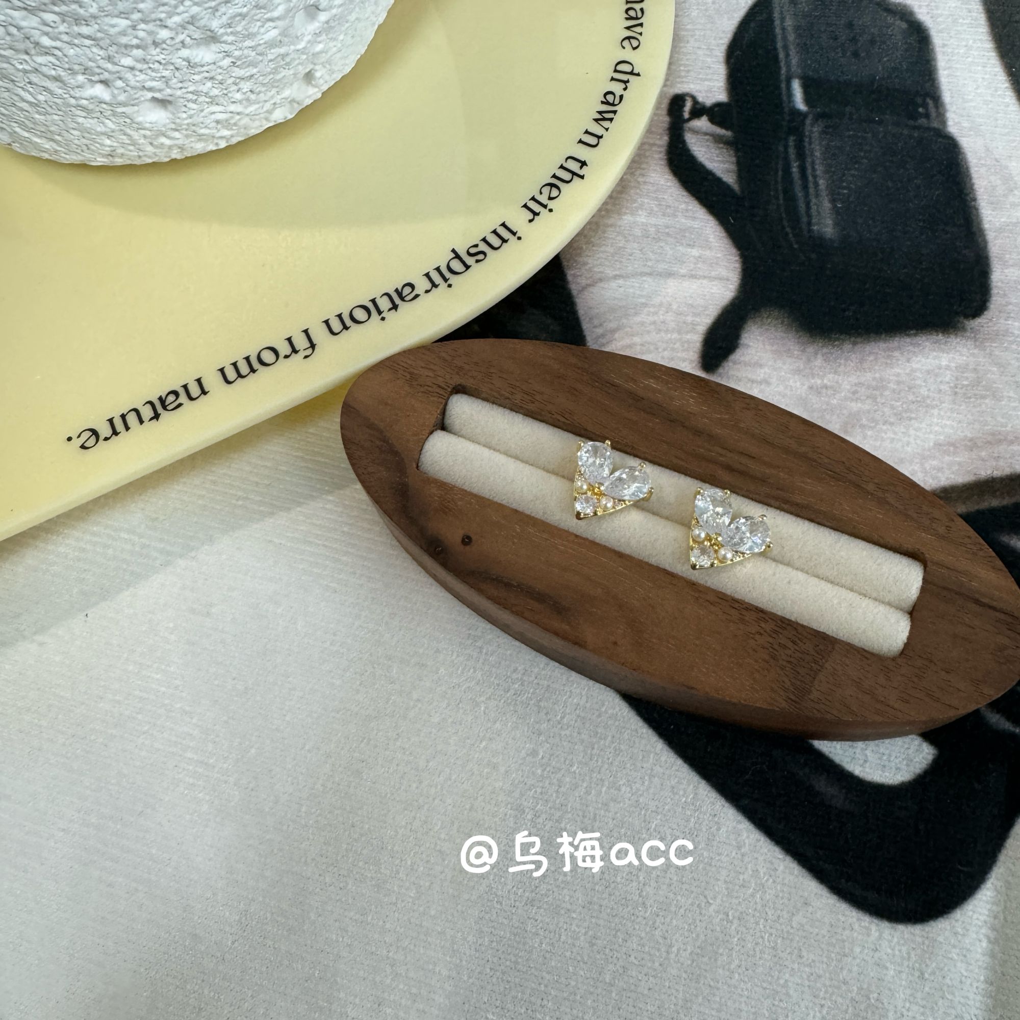 925银耳饰 爆闪钻钻爱心 925耳钉