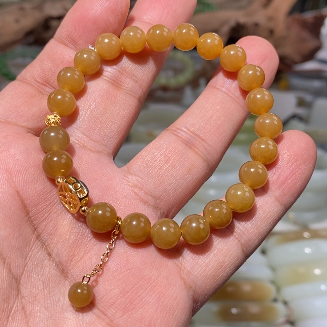 和田玉（糖玉）手链未镶嵌