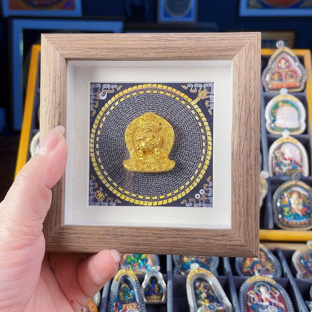 泥塑黑财手工桌摆