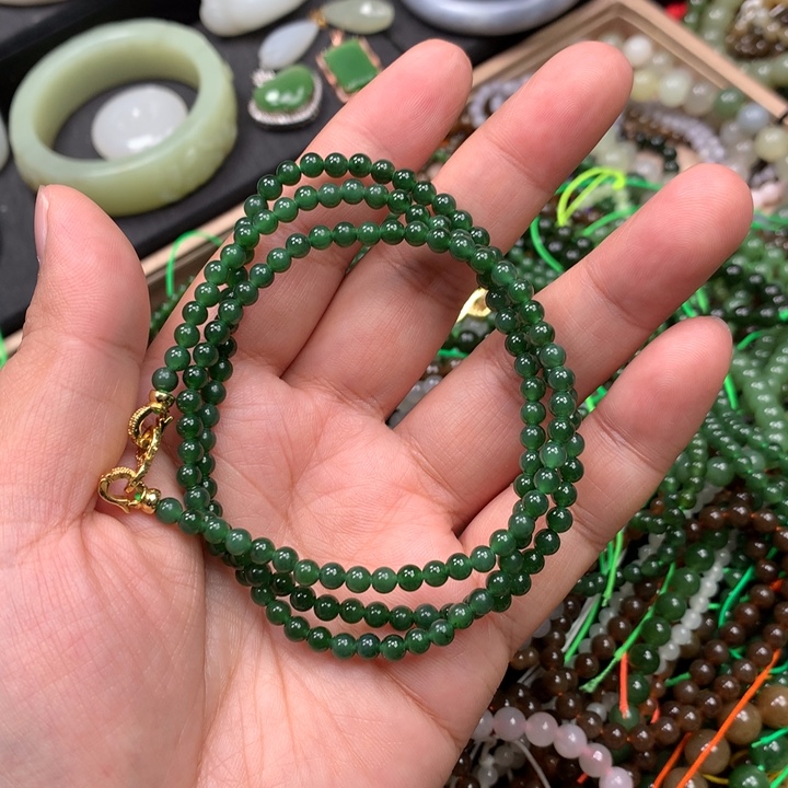 和田玉未镶嵌手链23