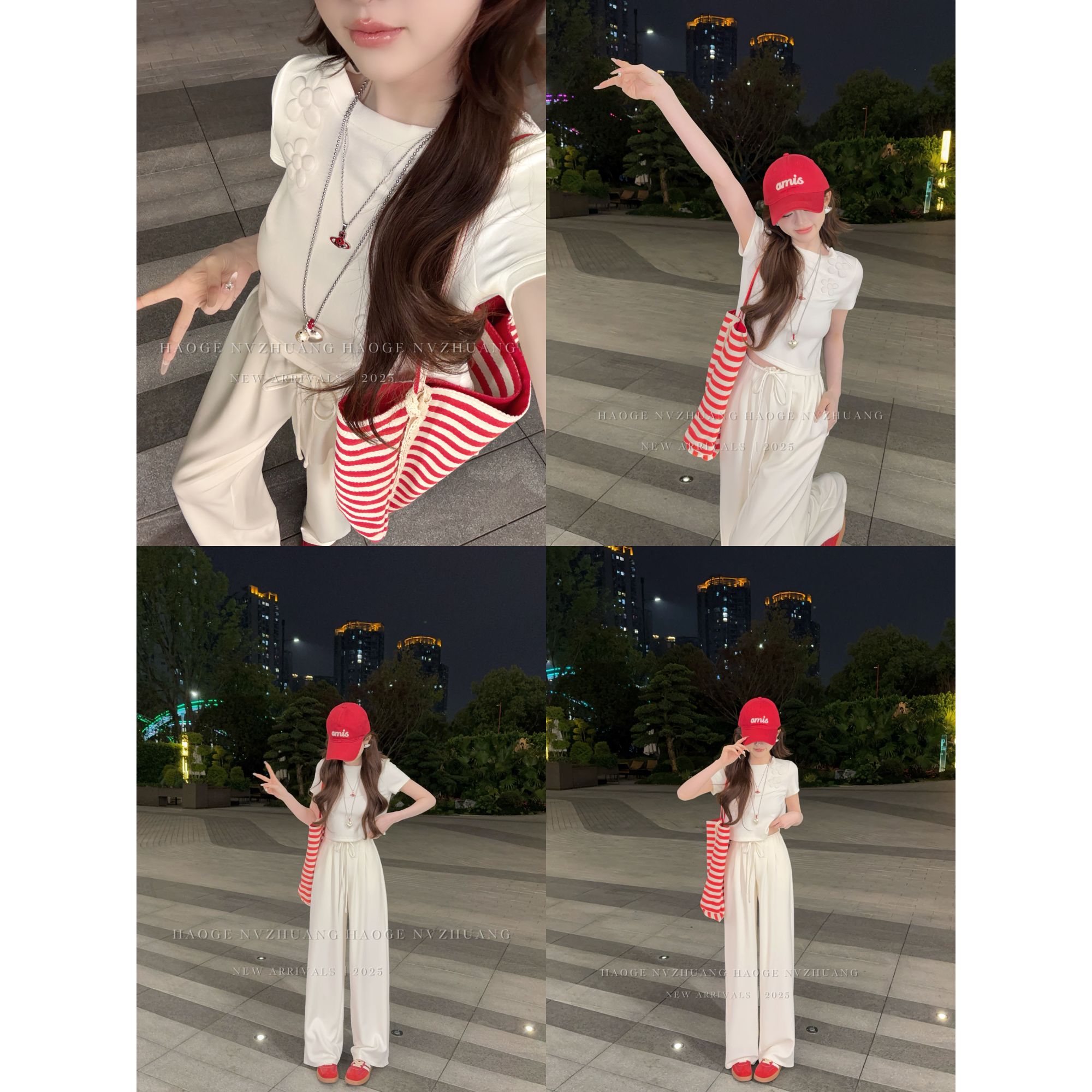 初·Chu●莫比乌斯C5XXK1280A休闲裤预简版设计感小众百搭甜美感