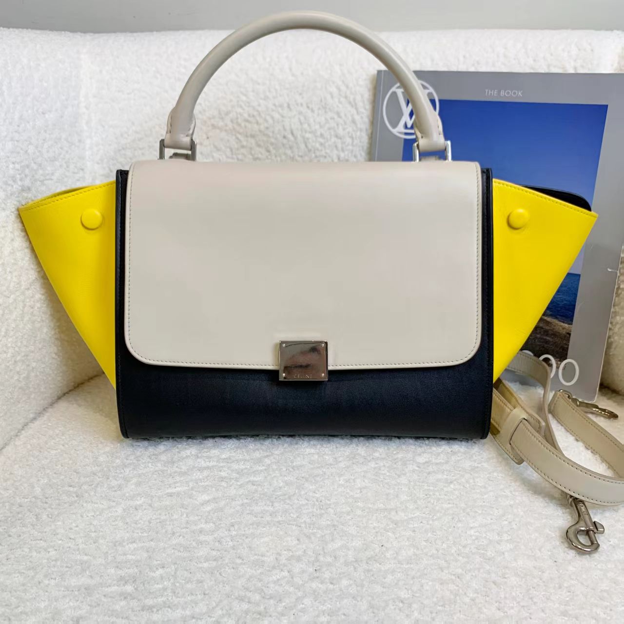 99新 Celine/思琳 壹臻/三拼色秋千包中号 32017765