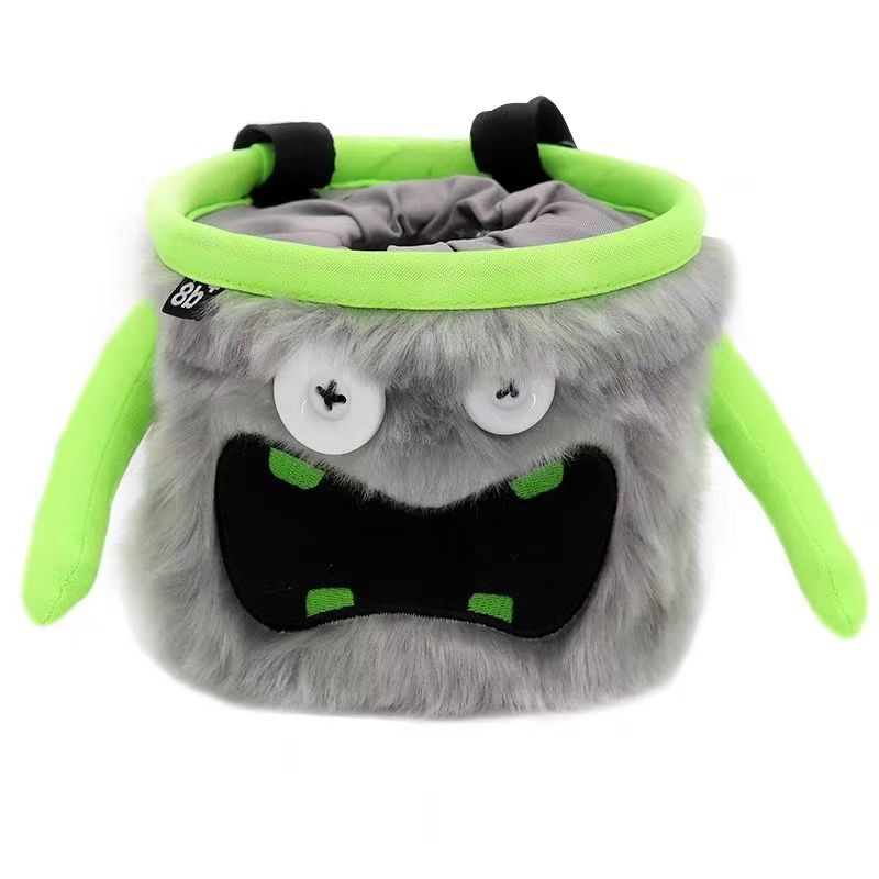 正品8BPLUS可爱卡通攀岩镁粉袋斜挂腰包可作自行车头包装饰包