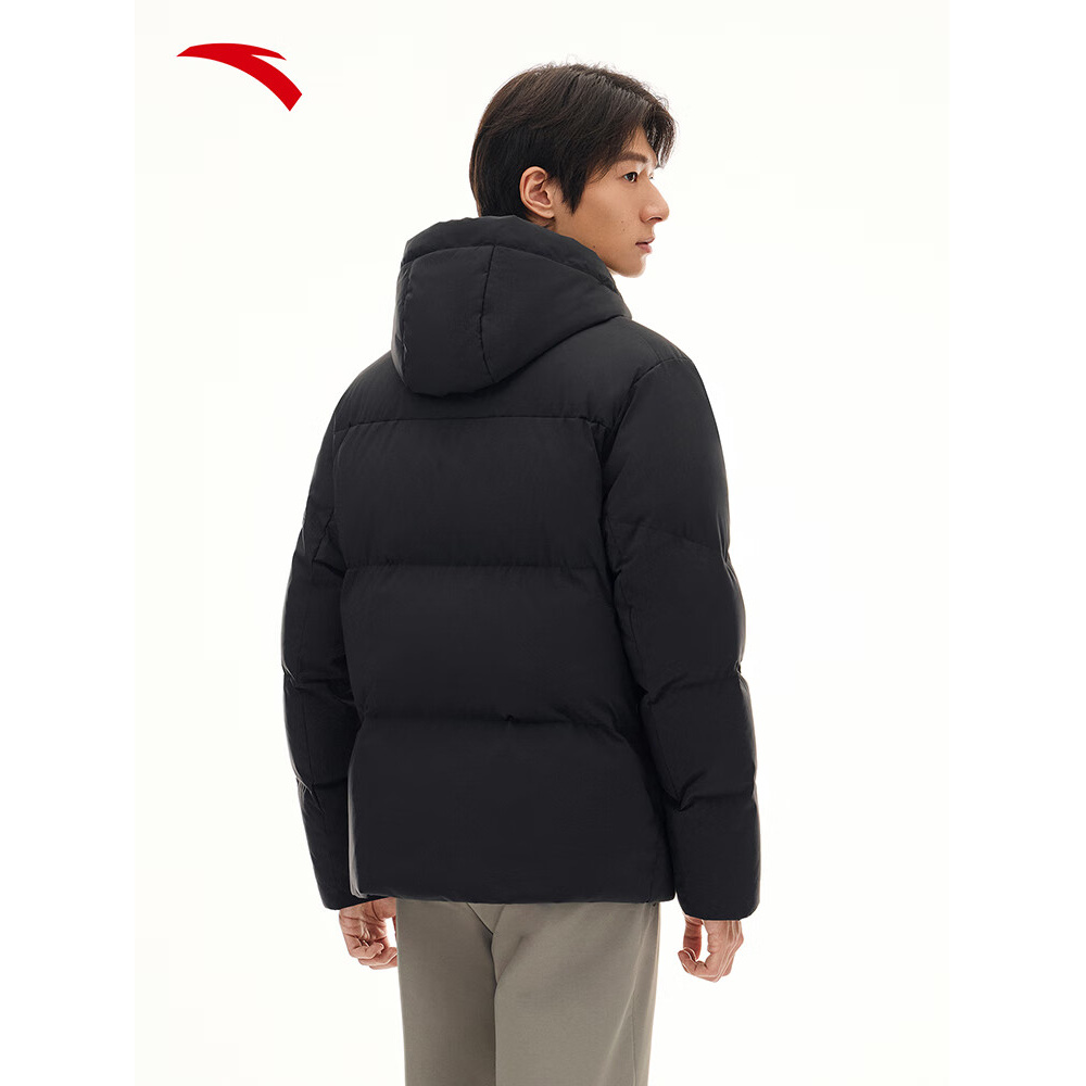 【六度芯保暖】安踏防寒保暖秋冬季新款防风纯色百搭休闲男款羽绒服