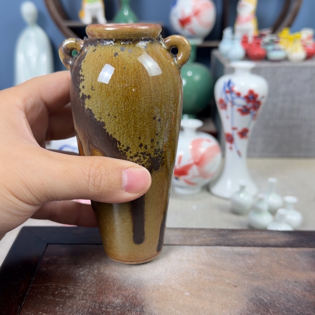 陶瓷手工小花器摆件