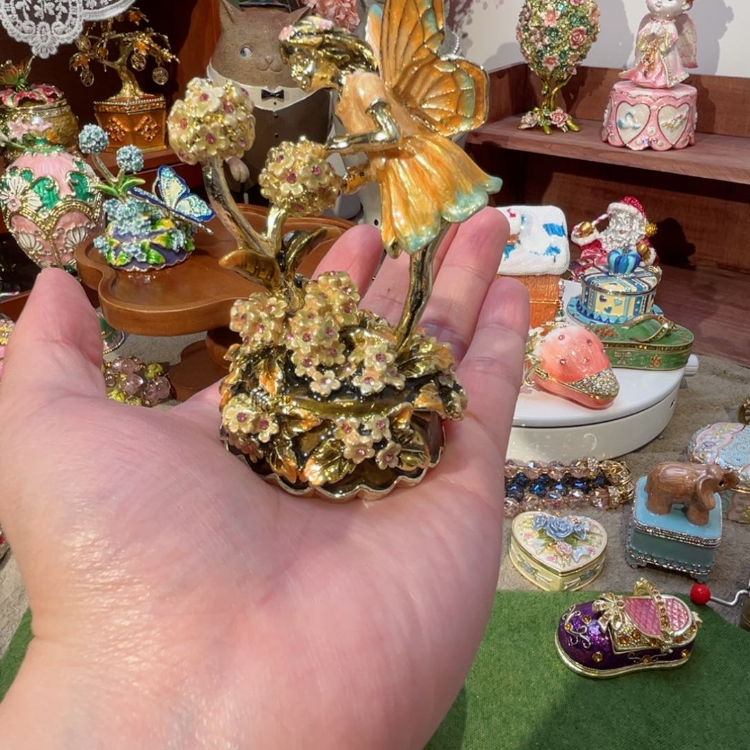 瓷片拉丝细闪釉水七宝烧珐琅彩首饰金属材质