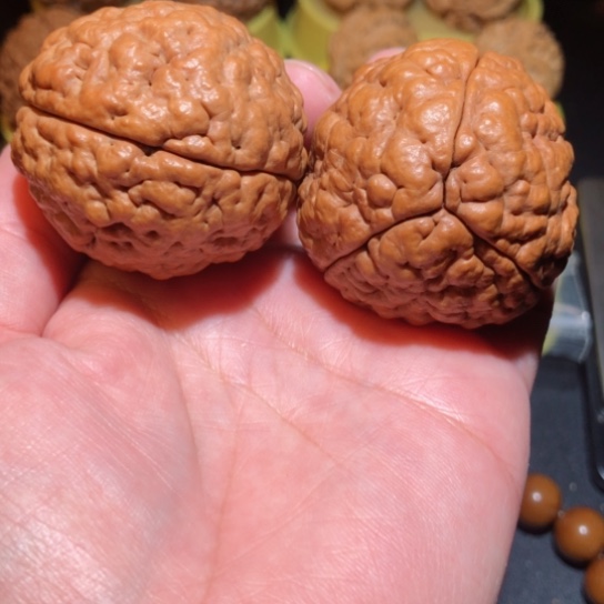 文玩核桃把件三心二意金刚菩提